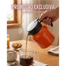 Garrafa  Formato Bule Chaleira 800ml Com Filtro Infusor Inox Para Café E Chá