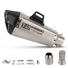 Cone De Escape Da Motocicleta Hexágono Yoshimura TSS Logotipo Silenciador Modificar Universal 51MM Com DB Assassino Para