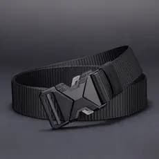 Novo cinto masculino com fivela de 120 cm, 130cm,nylon trançado, leve, respirável, diário, cinto masculino