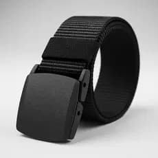 Cinto Antialergico Preto Fivela De Engate Rapido Plastico Cor Preto Tamanho 120cm130cm140cm