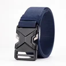 Metal de cinto tático masculino multifuncional militar cinto de lona ao ar livre falso náilon treinamento cinto