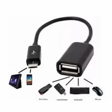 Adaptador OTG Micro USB V8 para USB A Femea OTG