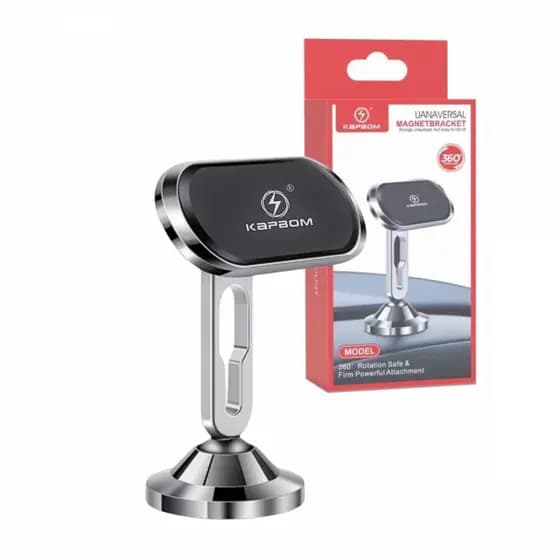 Suporte Veicular Universal de Celular Magnético Ima Regulagem 360° Kapbom KA-C305