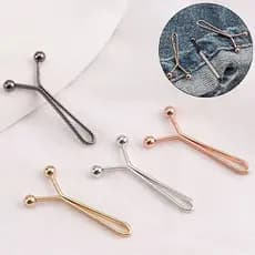 5 Clips Prático Para Ajuste de Cintura Em Calças e Jeans Bermuda Shorts