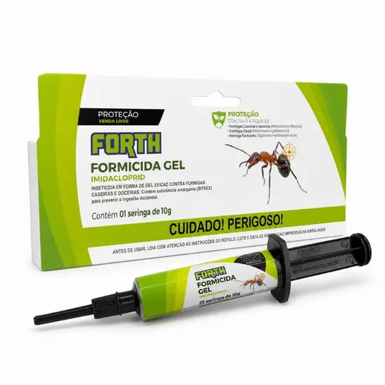 Forth Formicida Gel Imidacloprid 10g Controle de Formigas Venda Livre