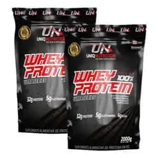 Kit 2x Whey Protein Uniq Isolado Sem açucar 32g Proteina (4 Quilos - 2 unidades)