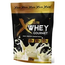 Whey Protein Gourmet Isolado Concentrado 2kg - X Nutri 29g Proteína 5,4BCCA