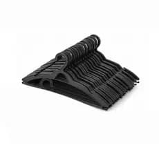 Cabide Adulto Preto Kit 50 Chatinho Reforçado Organizar Roupas