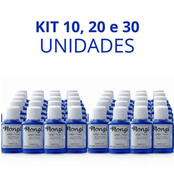 10, 20 ou 30 Limpa Pratas Monzi Original 35ml - MELHOR PREÇO ATACADO