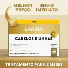 Lavitan Cimed Hair Cabelos e Unha - Contém 60 Cápsulas