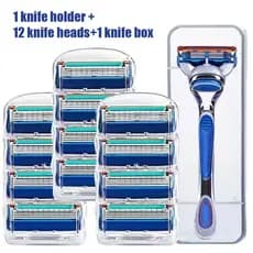 Masculino e Feminino General Shaver 8Pcs/12Pcs Fusion 5 Lâminas De Barbear Para Homens