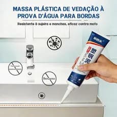 Selante Antimofo e Impermeável para Banheiros e Cozinhas - Vedação Durável para Frestas de Pias - 150ml