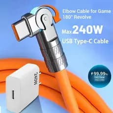 Cabo De Dados De Extremidade Única 240W De Carregamento Rápido Tipo C Micro USB iOS Porta Lightning 240W 1M Carregador A
