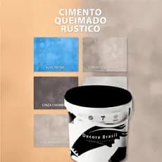 Revestimento Decorita Cimento Queimado Acabamento Moderno Alta Durabilidade Fácil Aplicação Cores