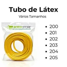 Tubo de Látex Flexível Alta Qualidade Corte Personalizado 1m até 15m Mangueira Elastico Profissional