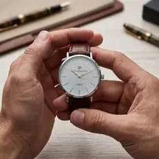 Relógio Masculino Analógico Luxuoso Elegante  Moderno Premium Com Alta Qualidade Resistente
