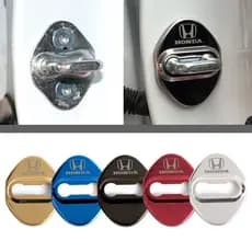 Conjunto de 4 Peças de Capas de Proteção para Fechadura de Porta de Carro em Aço Inoxidável para City Jazz BRV Honda Civ