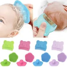 Conjunto de 2 peças de acessórios para cuidados com o bebê: pente macio para cabelo de bebê, produtos de limpeza para re