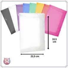 Kit com 10 Pastas A4 / Ofício com Elástico - Qualidade ACP