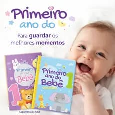 Livro Primeiro Ano do Bebê Recordações Fotos Presente