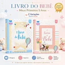 Livro Do Bebê Meus Primeiros 5 Anos Álbum Recordações Menino ou Menina