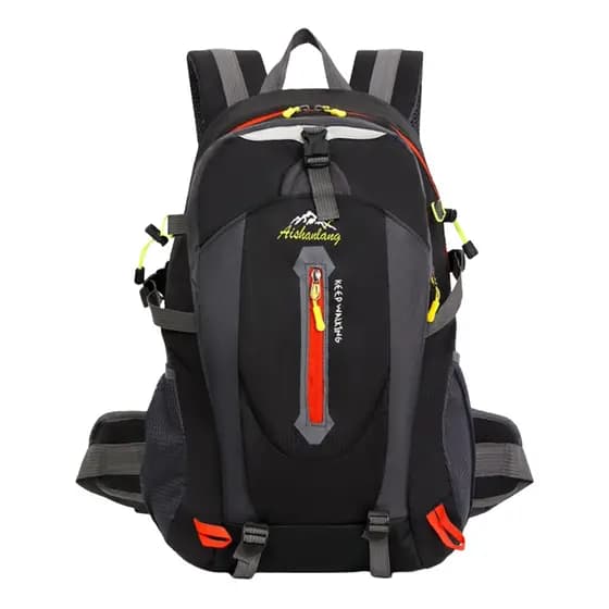 Mochila 40L Impermeável para Trilha Longa Viagem Camping Nylon com Suporte Lombar