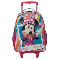 Mochila de Rodinhas Escolar 16 Minnie Celular