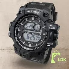 Relógio Digital Masculino Pallyjane A Prova d'Agua Original Sport Com Luz Cronometro Alarme Calendário Esportivo