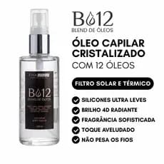 ÓLEO CAPILAR COM 12 ÓLEOS + FILTRO SOLAR E TÉRMICO | FINA MARIA