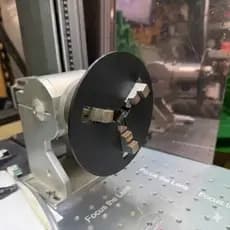 Placa de Parada para Mandril Rotativo – Alinhamento Rápido para Gravação a Laser 140mm eixo d80