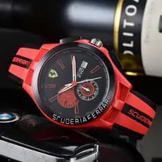 Relógio masculino relógio de quartzo de seis mãos FERRARI relógio clássico marca superior moda F1 fórmula de corrida EVD