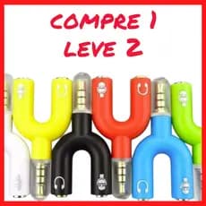 Compre 1 Leve 2！Cabo Adaptador Splitter P3 X P2 Gamer Fone Microfone Headset Xbox Ps4 A25