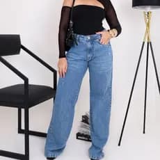 Flare  Calça  Jeans Feminina Boca de Sino Cintura Alta Modeladora