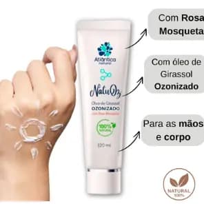 Creme Hidratante Ozonizado para Mãos e Corpo Hidratação Profunda e Clareador - Atlântica Natural