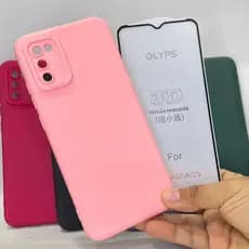 Capa A02S + Película 3D Kit Samsung Capinha Camera Fechada Case Protetora Celular Silicone