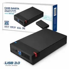 CASE Gaveta para Sata HD/SSD Externo 2.5" E 3.5" - CGHD-G35 Exbom