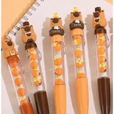 Caneta Capivara Pulseira Papelaria Kawaii Criativa Material Escolar Colecionável  Lembrancinha
