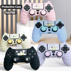 Para PS4 Spot Goods Cat Paw Silicone Protetor Macio Adesivo Pele Sony Dualshock 4 DS4 PS4 Slim Pro Controlador Caso Pole