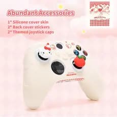 Conjunto De Punhos De Pele Do Controlador GeekShare Para Xbox Capa Protetora De Silicone Compatível Com Controle Series