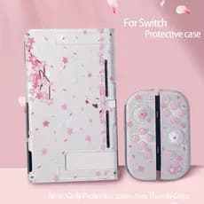 Capa Protetora Com Tema Sakura Para Nintendo Switch/OLED/2-Pele De Console Leve E Durável NS2
