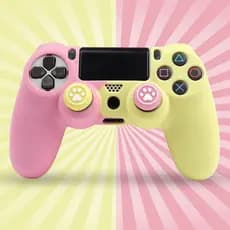 Capa Protetora De Silicone Macio Para Controle De PlayStation 4 , Acessórios De Gamepad De Vídeo PS4 , Capas De Joystick