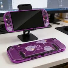 Para Switch 2/NS2 Cute Ditto Capa Protetora + Conjunto De Doca , Dura De Anime Console Nintendo E Acessórios De Carregam