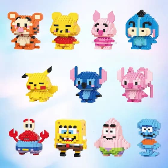 Blocos De Construção Infantis Brinquedo Educativo Mini Brinquedos Toy &-* * -