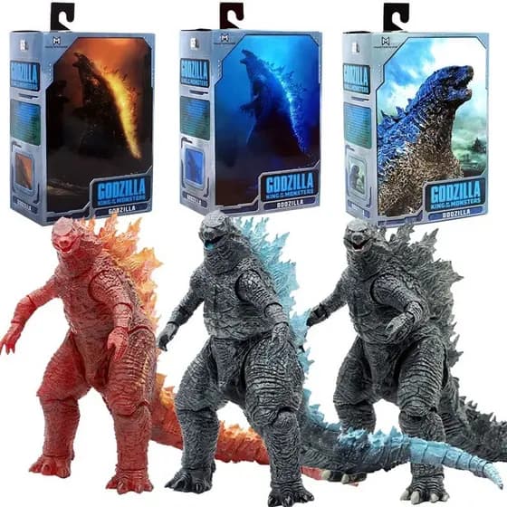Godzilla Vs . Figura De Brinquedo Móvel Modelo King Kong Neca Filme Shm Monster Nuclear Jet & -