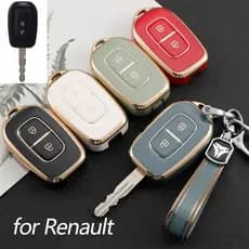Capa TPU Para Carro Com 2 Botões , Renault Kwid Dacia Sandero Logan Duster 2016 2017 2018 , Chave De Símbolo De Trânsito