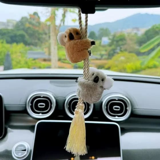 Novo estilo pingente de carro bonito coala pingente de carro Interior pingente High-End espelho retrovisor do carro jóia