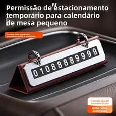 Sinal de estacionamento temporário do carro calendário criativo em movimento sinal de telefone do carro calendário de me
