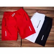KIT 2 BERMUDAS MASCULINA- COM LOGO REFLETIVO QUE REFLETE NO FLASH DO CELULAR- SHORTS MASCULINO
