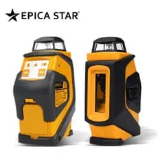 Nível Laser Rotativo 5 Linhas Verde - Precisão ±0.1° - Construção Civil/Decoração/Pisos