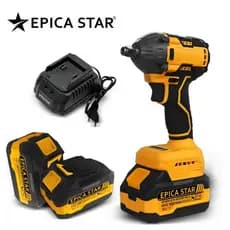 Kit Parafusadeira/Furadeira 21V Brushless Bivolt | 2 Baterias + Manga Impacto 19mm